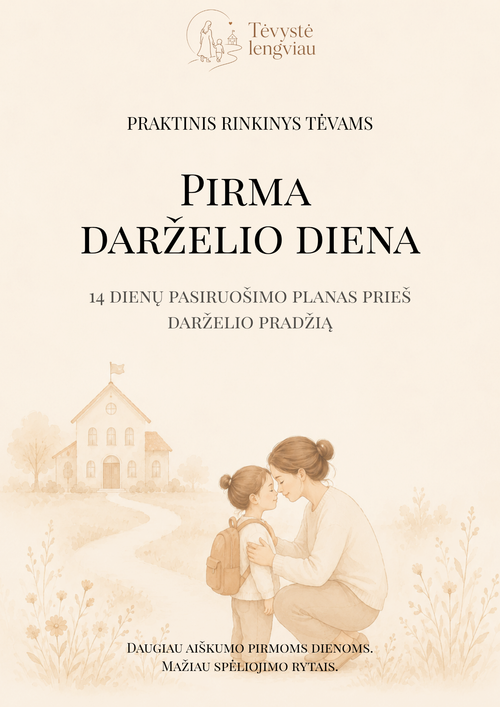Pirma darželio diena – 14 dienų pasiruošimo rinkinys